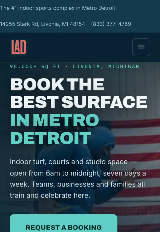 The rebuilt Livonia Athletic District site